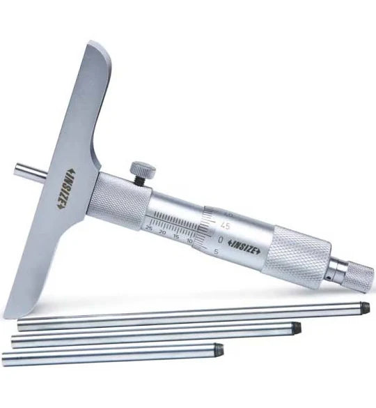 Micrometro De Profundidades 0-6" 0.001" 6 Varillas 4" Base